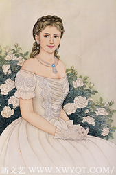 肖耀彩作品《茜茜公主》97X64cm   2014年